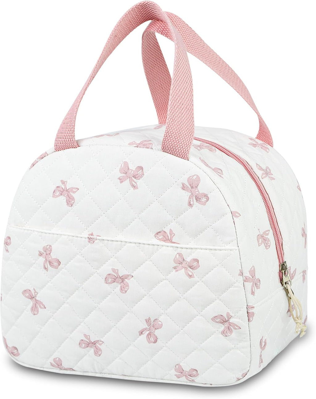 Insulated Lunch Box with Pink Bows