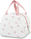 Insulated Lunch Box with Pink Bows