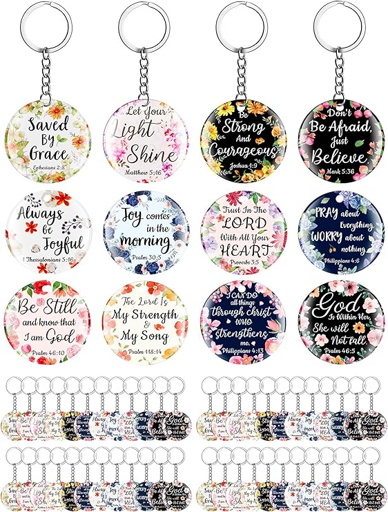 Bible Verse Key Chains
