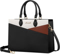 LOVEVOOK Satchel Handbag | Black-white-brown