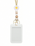 Daisy Boho Style Silicone Bead Lanyards