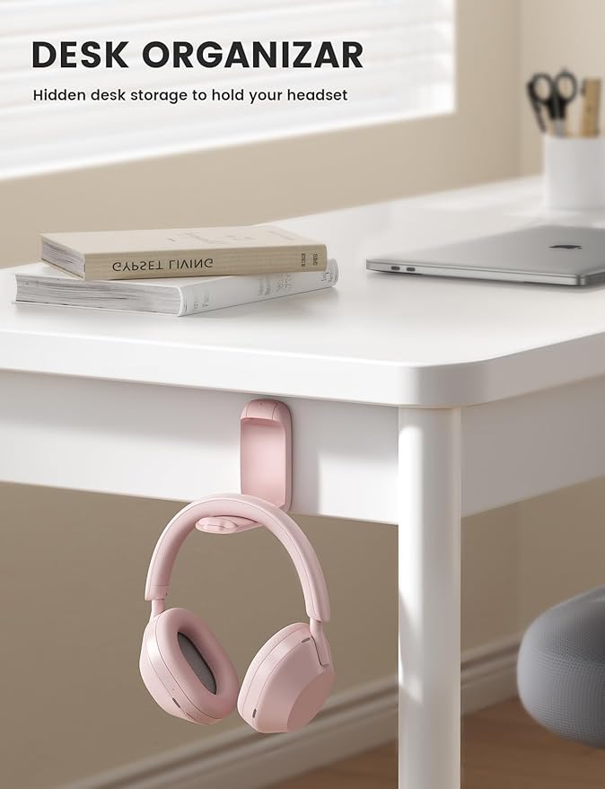 Pink Foldable Headphone Stand