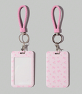 Cute Bowknot Slide Cover Card Holder Keychain – ID/Access Card Case