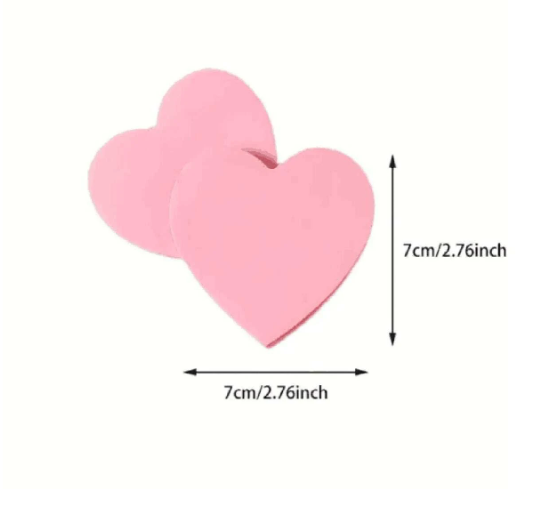 100 Sheets Heart Sticky Notes Notepad