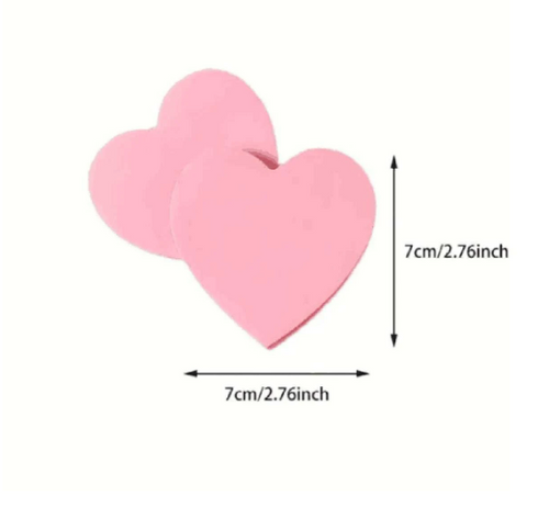 100 Sheets Heart Sticky Notes Notepad