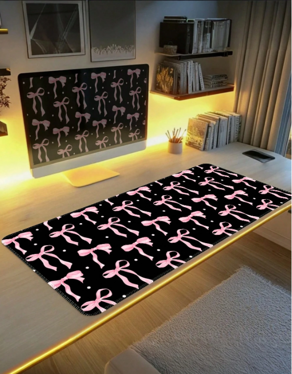 Black Bow Kawaii Mouse Pad Desk Mat
