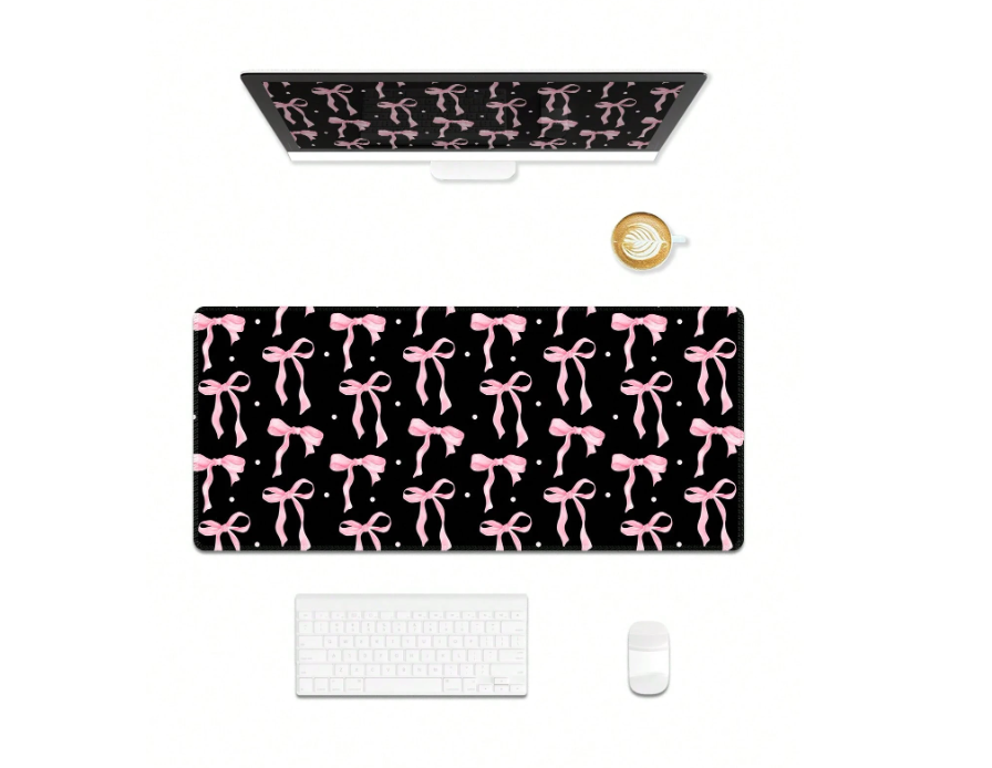 Black Bow Kawaii Mouse Pad Desk Mat