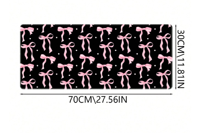 Black Bow Kawaii Mouse Pad Desk Mat