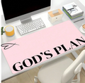 God’s Plan” Pink XLarge Desk Mat