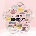 Acrylic Flower-Shaped Motivational Plaque