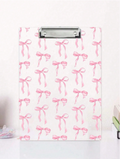 Pink Bow Pattern Clipboard