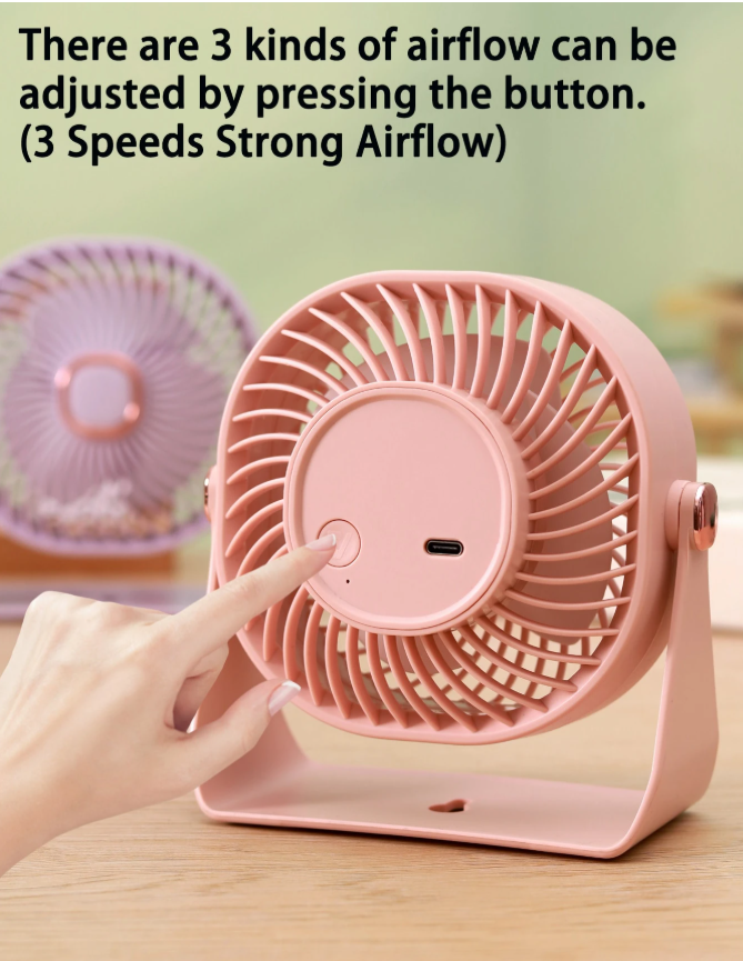 Small Clip-On 360° Portable Fan