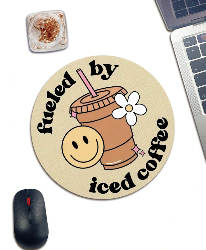 Yellow Coffee inspired Mouse Pad