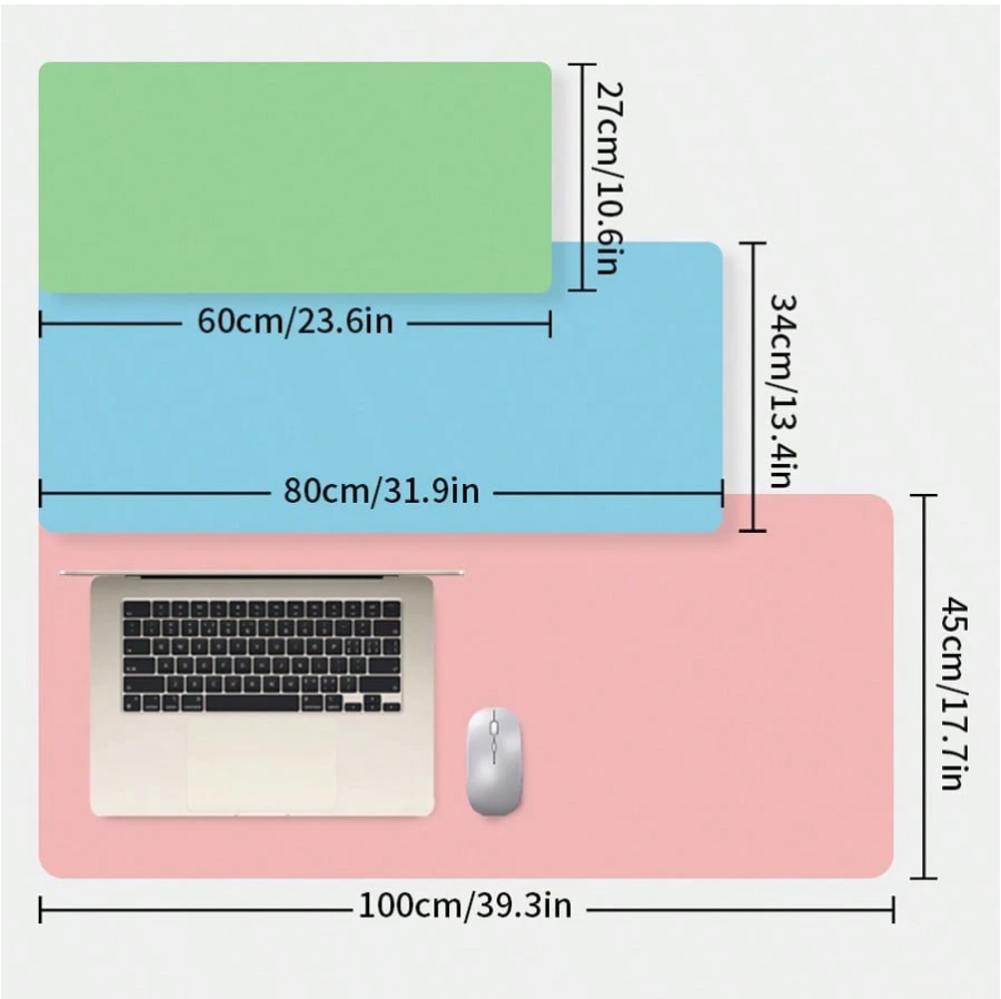 Leather Desktop Mouse Pad & Keyboard Mat