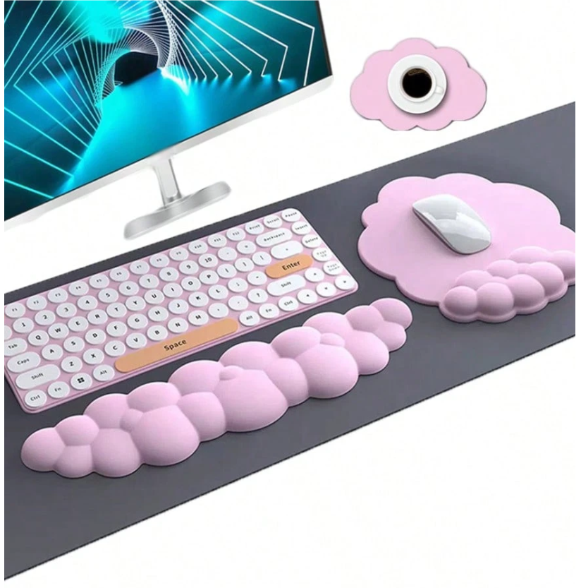 3PCS Cloud Wrist Rest Set