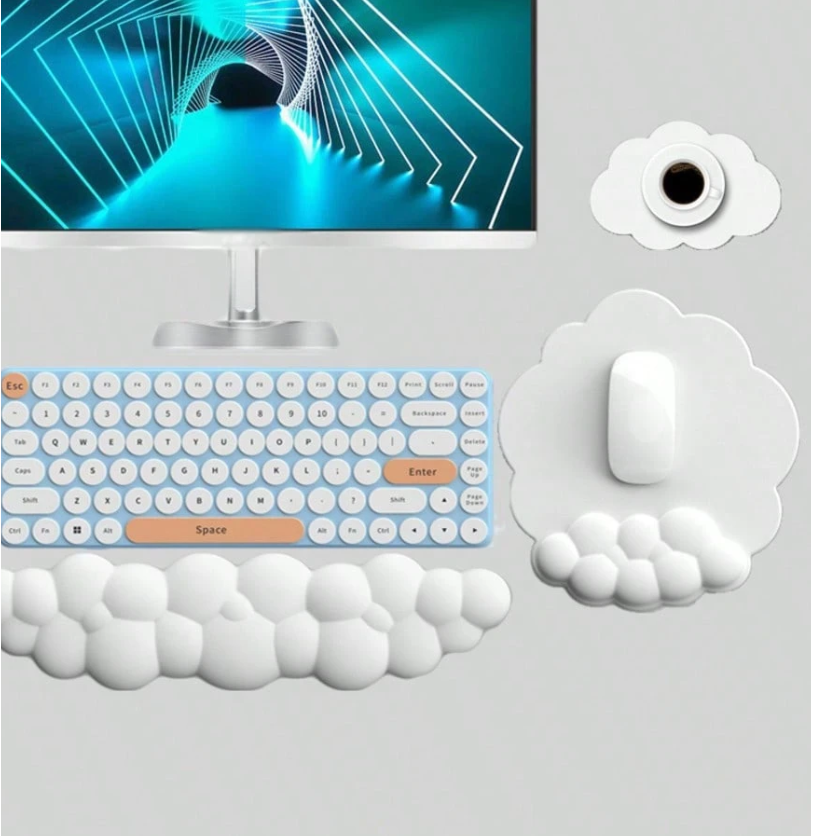 3PCS Cloud Wrist Rest Set